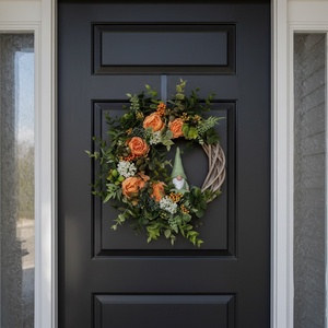 Sárga virágos elegáns ajtódísz � virágos dekoráció, manóval - otthon & életmód - dekoráció - ajtó- és ablak dekoráció - ajtódísz & kopogtató - Meska.hu