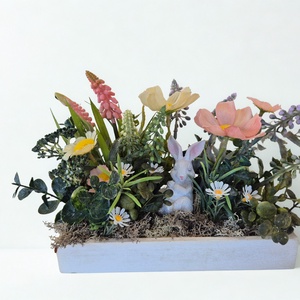 Húsvéti asztaldísz nyuszival � tavaszi KENDEKOR dekoráció dobozban - ünnepi díszek, dekorációk - húsvéti díszek és dekorációk - húsvéti asztaldíszek - Meska.hu