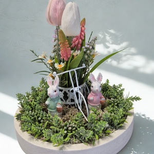 Húsvéti asztaldísz nyuszival � tavaszi KENDEKOR dekoráció dobozban - ünnepi díszek, dekorációk - húsvéti díszek és dekorációk - húsvéti asztaldíszek - Meska.hu