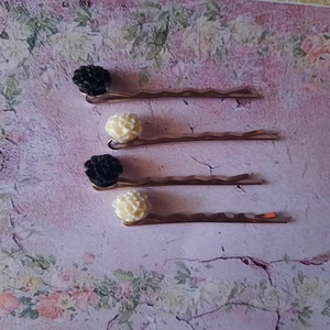 Rózsák hullámcsat - ruha & divat - hajdísz & hajcsat - hajcsat & hajtű - Meska.hu