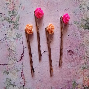 Rózsák hullámcsat - ruha & divat - hajdísz & hajcsat - hajcsat & hajtű - Meska.hu