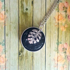 Levélke ökodesign nyaklánc, Ékszer, Nyaklánc, Medálos nyaklánc, Ékszerkészítés, MESKA