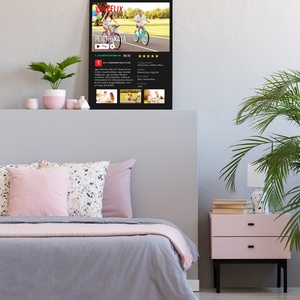 LOVEFLIX  - A Ti filmetek (vászonkép, netflix stílusban) - otthon & életmód - dekoráció - kép & falikép - vászonkép - Meska.hu