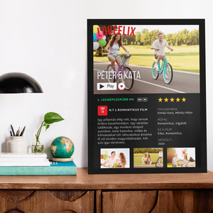 LOVEFLIX POSZTER - A Ti filmetek (poszter, netflix stílusban), Otthon & Életmód, Dekoráció, Kép & Falikép, Poszter, Fotó, grafika, rajz, illusztráció, MESKA
