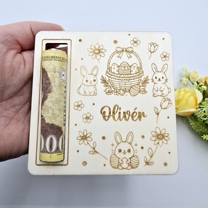 Egyedi neves húsvéti pénzátadó - ünnepi díszek, dekorációk - húsvéti díszek és dekorációk - húsvéti pénzátadó - Meska.hu