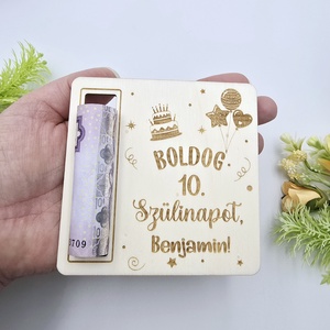 Születésnapi pénzátadó 2. - otthon & életmód - papír, írószer - ajándékozás kellékei - pénzátadó doboz - Meska.hu