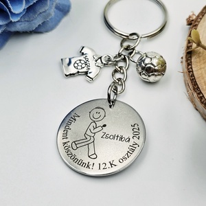 Ajándék testneveléstanárnak ballagásra, pedagógusnapra, tanév végére - Gravírozott grafikás ballagási kulcstartó 2_31. - táska & tok - kulcstartó & táskadísz - kulcstartó - Meska.hu