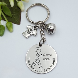 Ajándék testneveléstanárnak ballagásra, pedagógusnapra, tanév végére - Gravírozott grafikás ballagási kulcstartó 2_31., Táska & Tok, Kulcstartó & Táskadísz, Kulcstartó, Gravírozás, pirográfia, MESKA
