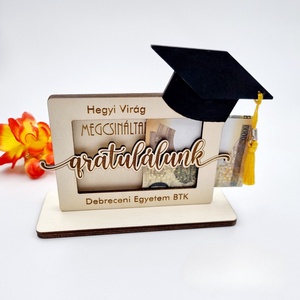 Ballagási ajándék - Gravírozott pénzátadó / ajándékkártya átadó, Otthon & Életmód, Papír, írószer, Ajándékozás kellékei, Pénzátadó doboz, Gravírozás, pirográfia, MESKA