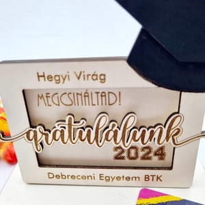 Ballagási ajándék - Gravírozott pénzátadó / ajándékkártya átadó - otthon & életmód - papír, írószer - ajándékozás kellékei - pénzátadó doboz - Meska.hu