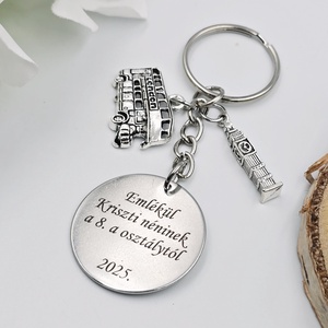 Ajándék angoltanároknak ballagásra, pedagógusnapra, tanév végére - Gravírozott szöveges ballagási kulcstartó 5. - táska & tok - kulcstartó & táskadísz - kulcstartó - Meska.hu