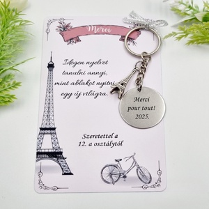 Ajándék franciatanároknak ballagásra, pedagógusnapra, tanév végére - Gravírozott ballagási kulcstartó ajándékkártyán, Táska & Tok, Kulcstartó & Táskadísz, Kulcstartó, Gravírozás, pirográfia, Gravírozott ballagási kulcstartó ajándékkártyán

Ez a kulcstartó azok számára készült, akik ajándék..., MESKA