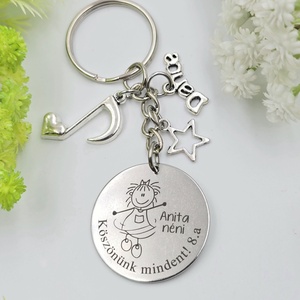 Táncosnőnek ajándék - táncosnő kulcstartó grafikával, egyedi névvel, felirattal, Táska & Tok, Kulcstartó & Táskadísz, Kulcstartó, Gravírozás, pirográfia, Ez a kulcstartó a mintaképen látható figurával készül.

Mit kérhetsz rá?
Egyedi név: Az általad meg..., MESKA