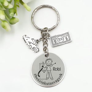 Benzinkutasnak ajándék - benzinkutas kulcstartó grafikával, egyedi névvel, felirattal, Táska & Tok, Kulcstartó & Táskadísz, Kulcstartó, Gravírozás, pirográfia, MESKA