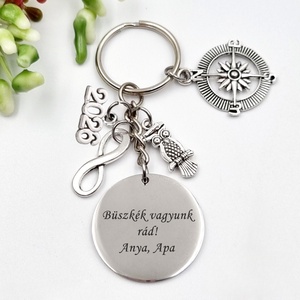 Ballagási ajándék diákoknak, ajándék ballagásra - Gravírozott ballagási kulcstartó végzősöknek 3., Táska & Tok, Kulcstartó & Táskadísz, Kulcstartó, Gravírozás, pirográfia, MESKA