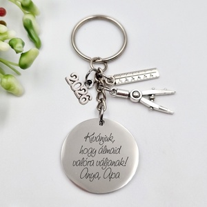Ballagási ajándék diákoknak, ajándék ballagásra - Gravírozott ballagási kulcstartó végzősöknek 6., Táska & Tok, Kulcstartó & Táskadísz, Kulcstartó, Gravírozás, pirográfia, MESKA
