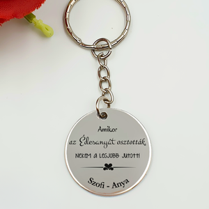Anyának ajándék - Amikor az édesanyát osztották... felirattal, egyedi nevekkel. Anyák napi ajándék - táska & tok - kulcstartó & táskadísz - kulcstartó - Meska.hu