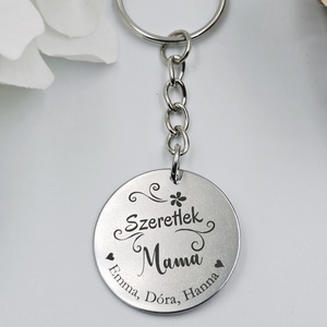 Ajándék nagymamának, Szeretlek Mama! kulcstartó. Anyák napi ajándék - Meska.hu