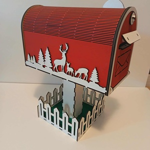Mikulás postaláda, Karácsony, Mikulás, Mikulás ajándékok, Famegmunkálás, MESKA