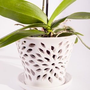 Orchidea kerámia kaspó - otthon & életmód - ház & kert - ház & kert - Meska.hu
