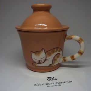 Cicás szűrős bögre, gyógyteás csésze -  - Meska.hu