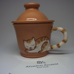 Cicás szűrős bögre, gyógyteás csésze -  - Meska.hu