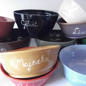 Színes, egyedi müzlis tálka szett -  - Meska.hu