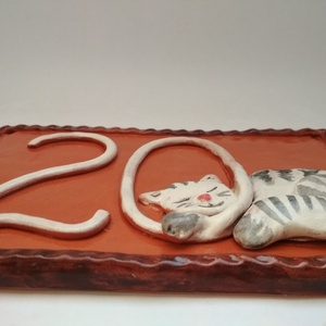 Cicás házszámtábla domború mintával, FEKVŐ elrendezéssel - otthon & életmód - ház & kert - isten hozott tábla - Meska.hu Cicás házszámtábla domború mintával, FEKVŐ elrendezéssel - otthon & életmód - ház & kert - isten hozott tábla - Meska.hu