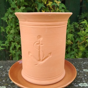 Borhűtő alátéttel, horgony vagy vitorlás mintás -  - Meska.hu