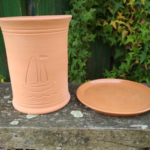 Borhűtő alátéttel, horgony vagy vitorlás mintás -  - Meska.hu