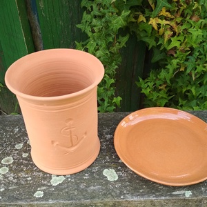 Borhűtő alátéttel, horgony vagy vitorlás mintás -  - Meska.hu