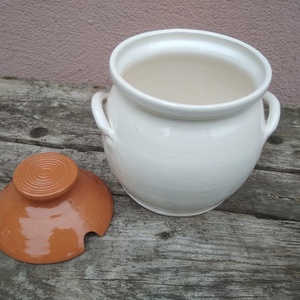 Mézes bödön, csupor, lekváros bödön, minimalista cukortartó -  - Meska.hu