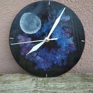 Galaxis mintás falióra - otthon & lakás - dekoráció - fali és függő dekoráció - falióra & óra - Meska.hu