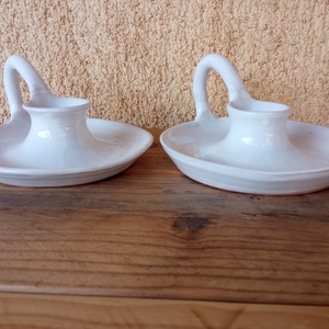 Füles gyertyatartó szett, Otthon & Életmód, Gyertya, illat, aroma, Gyertyatartó, Kerámia, MESKA
