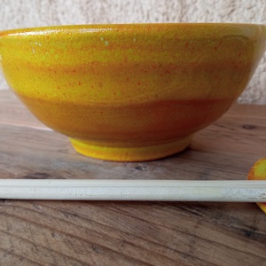 Ramen tálka, japán stílusú leveses tálka, rámen tál - otthon & életmód - konyhafelszerelés, tálalás - tálalás - tányér & étkészlet - Meska.hu