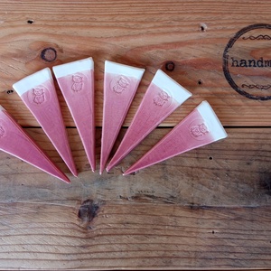 Írható növényjelölő cicás mintával, mályva színű mázzal - Meska.hu