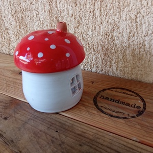 Kis gombaház mécsestartó  - otthon & életmód - gyertya, illat, aroma - mécses és mécsestartó - Meska.hu