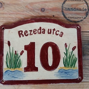 Kerámia házszámtábla egyedi igények szerint - otthon & életmód - ház & kert - házszám - Meska.hu