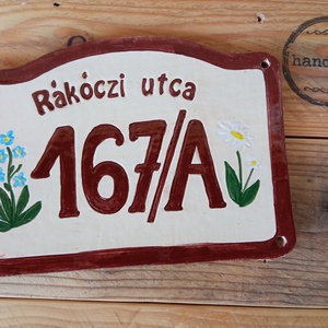 Kerámia házszámtábla egyedi igények szerint - otthon & életmód - ház & kert - házszám - Meska.hu