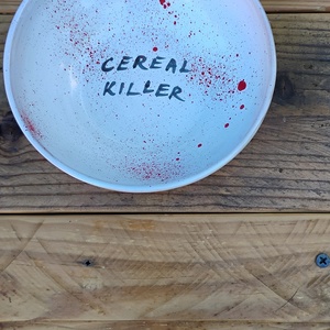 Cereal Killer feliratos müzlis tálka, Otthon & Életmód, Konyhafelszerelés, tálalás, Tálalás, Tányér & Étkészlet, Kerámia, MESKA