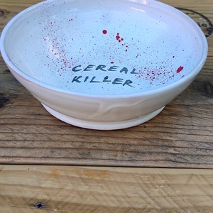 Cereal Killer feliratos müzlis tálka - otthon & életmód - konyhafelszerelés, tálalás - tálalás - tányér & étkészlet - Meska.hu
