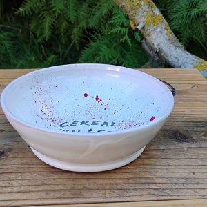 Cereal Killer feliratos müzlis tálka - otthon & életmód - konyhafelszerelés, tálalás - tálalás - tányér & étkészlet - Meska.hu
