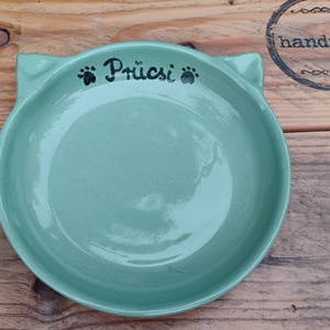 Cica etetőtál, minimalista stílusban - Meska.hu