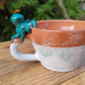 Polipos bögre - otthon & életmód - konyhafelszerelés, tálalás - tálalás - bögre & csésze - Meska.hu