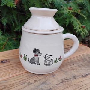 Cicás szűrős bögre, gyógyteás bögre - Meska.hu