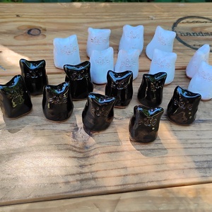 Mini cica figura szett - otthon & életmód - dekoráció - dekoratív figurák és szobrok - Meska.hu