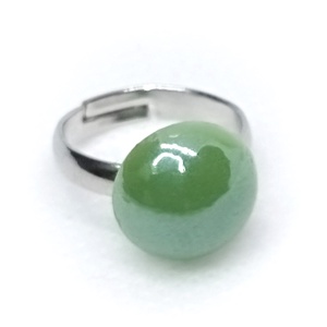 Zöld kerámia gyűrű kislányoknak - Gyermek ékszer - Gyermekgyűrű  - ékszer - gyűrű - szoliter gyűrű - Meska.hu