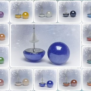 3 pár porcelán pötty nemesacél fülbevaló szett exkluzív díszdobozban - Ajándék lányoknak nőknek születésnapra, névnapra - ékszer - fülbevaló - pötty fülbevaló - Meska.hu