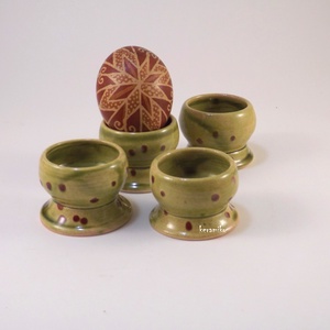 Tojástartó szett , Ünnepi díszek, dekorációk, Húsvéti díszek és dekorációk, Húsvéti tojástartó, Kerámia, MESKA