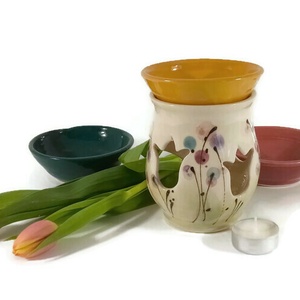 aromalámpa színes tavaszban, Otthon & Életmód, Gyertya, illat, aroma, Aromalámpa, Kerámia, MESKA